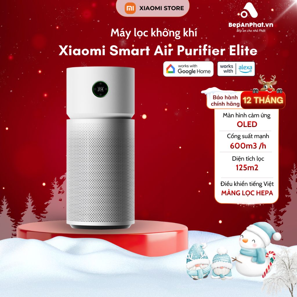 Máy lọc không khí Xiaomi Smart Air Purifier Elite EU - Chính Hãng Bảo Hành 12 Tháng